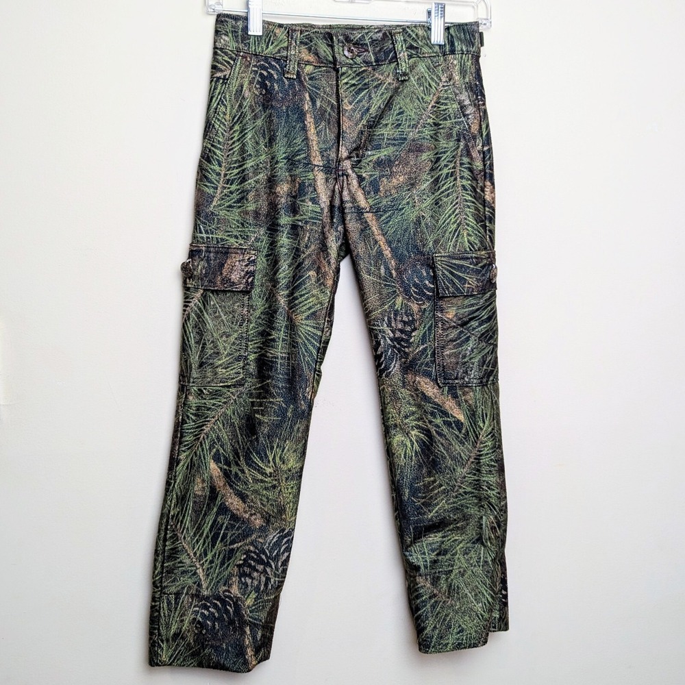 Vintage True Timber Camouflage Hunting Cargo Pants USA‎ MADE Camo Youth Medium
